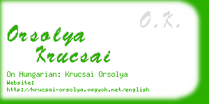 orsolya krucsai business card